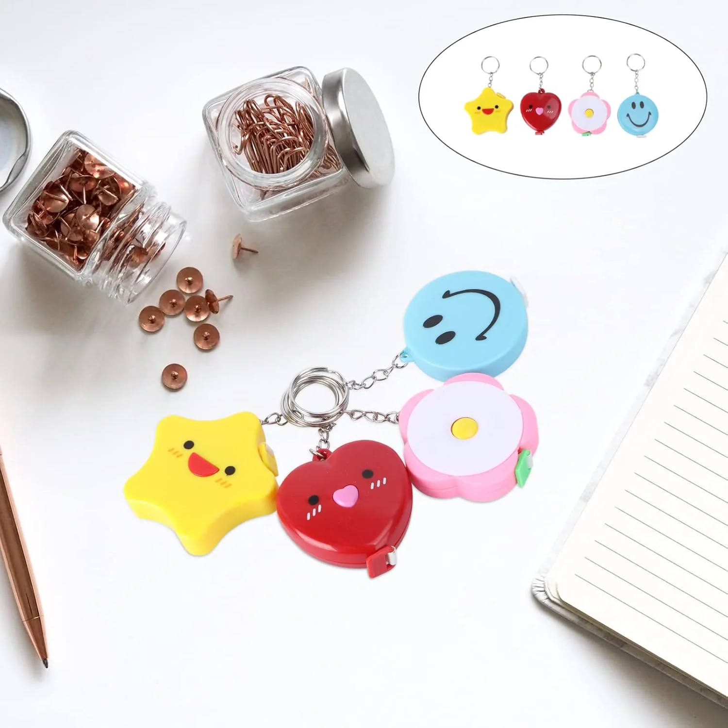 متر نواری جمع شونده: 4 عدد متر اندازه گیری مینیاتوری طرح کارتونی حیوانات برای خیاطی پارچه (طرح تصادفی) متر نواری جمع شونده: 4 عدد متر اندازه گیری مینیاتوری طرح کارتونی حیوانات برای خیاطی پارچه (طرح تصادفی)