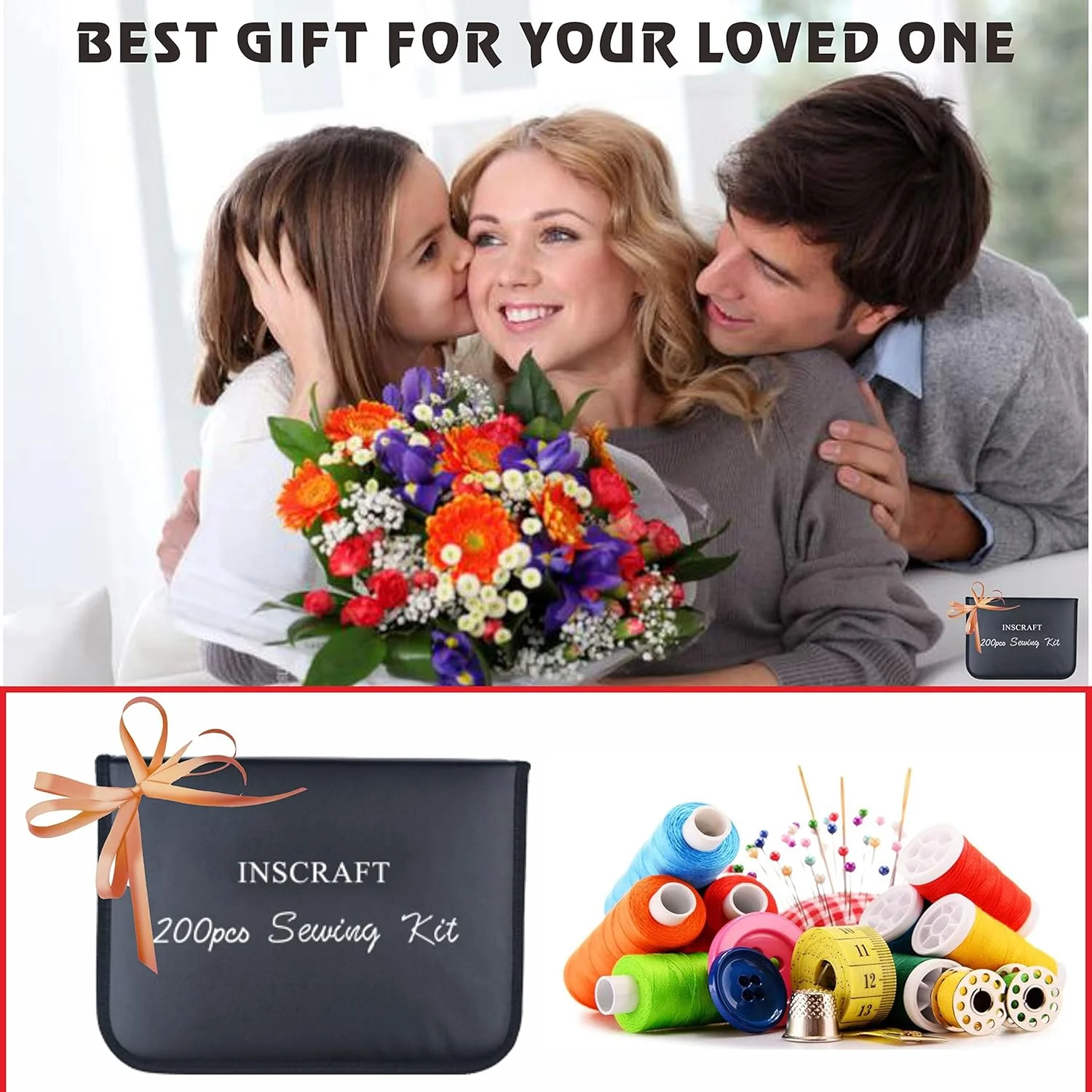 جعبه خیاطی با لوازم جانبی، 200 قطعه لوازم خیاطی ممتاز، 41 قرقره نخ XL، سوزن های تعمیر و خیاطی، قیچی، متر نواری، مناسب برای مسافران، بزرگسالان، کودکان، مبتدیان، موارد اضطراری، DIY و مصارف خانگی جعبه خیاطی با لوازم جانبی، 200 قطعه لوازم خیاطی ممتاز، 41 قرقره نخ XL، سوزن های تعمیر و خیاطی، قیچی، متر نواری، مناسب برای مسافران، بزرگسالان، کودکان، مبتدیان، موارد اضطراری، DIY و مصارف خانگی