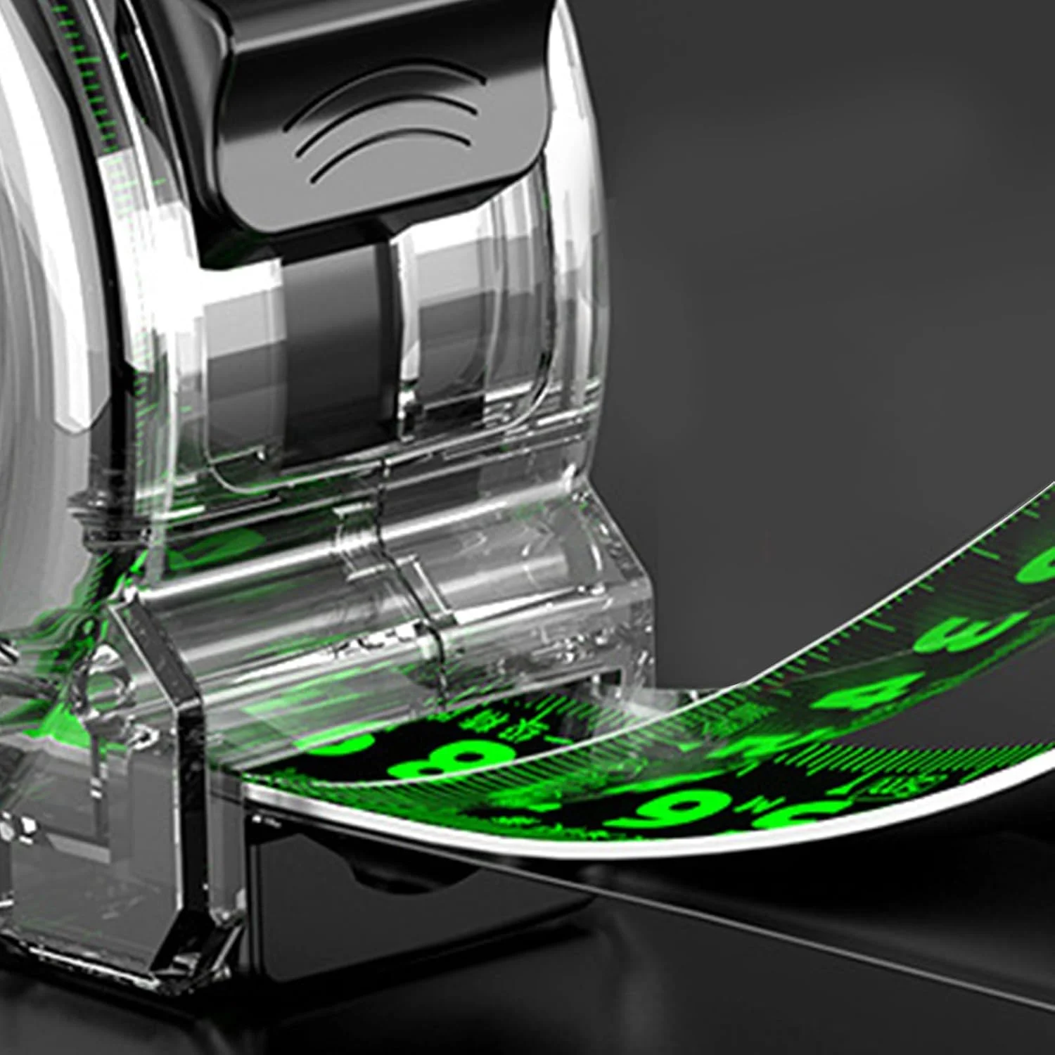 متر نواری استیل ضد زنگ با بدنه شفاف و جعبه نگهداری، ضد خوردگی، بادوام، ابزار اندازه گیری دقیق