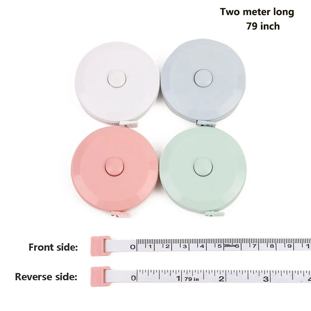 متر خیاطی SOWUGI، 1 عدد متر نواری برای اندازه گیری دور بدن، کاهش وزن، متر خیاطی جمع شونده پارچه ای نرم، متر اندازه گیری بدن، 200 سانتی متر / 79 اینچ (سفید) متر خیاطی SOWUGI، 1 عدد متر نواری برای اندازه گیری دور بدن، کاهش وزن، متر خیاطی جمع شونده پارچه ای نرم، متر اندازه گیری بدن، 200 سانتی متر / 79 اینچ (سفید)