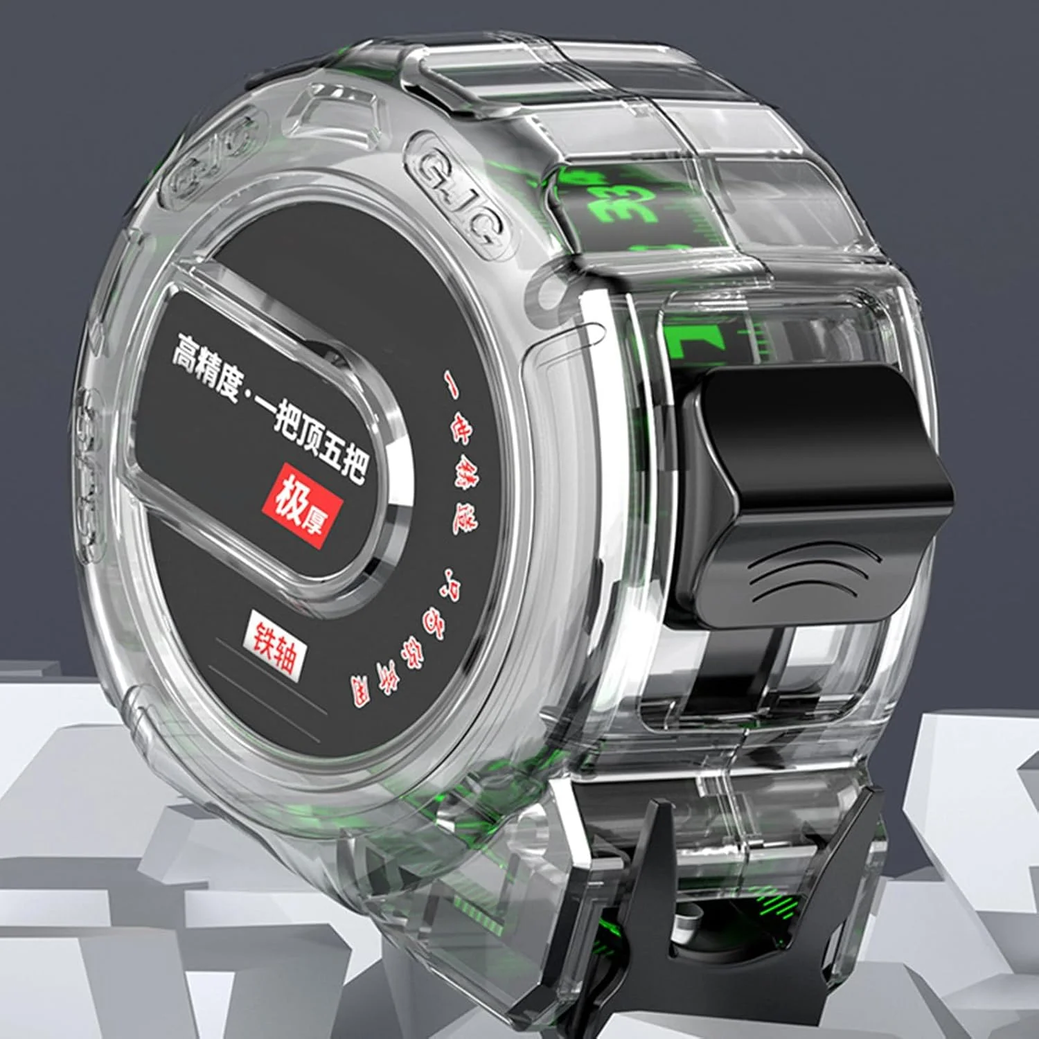 متر نواری استیل ضد زنگ با بدنه شفاف و جعبه نگهداری، ضد خوردگی، بادوام، ابزار اندازه گیری دقیق متر نواری استیل ضد زنگ با بدنه شفاف و جعبه نگهداری، ضد خوردگی، بادوام، ابزار اندازه گیری دقیق