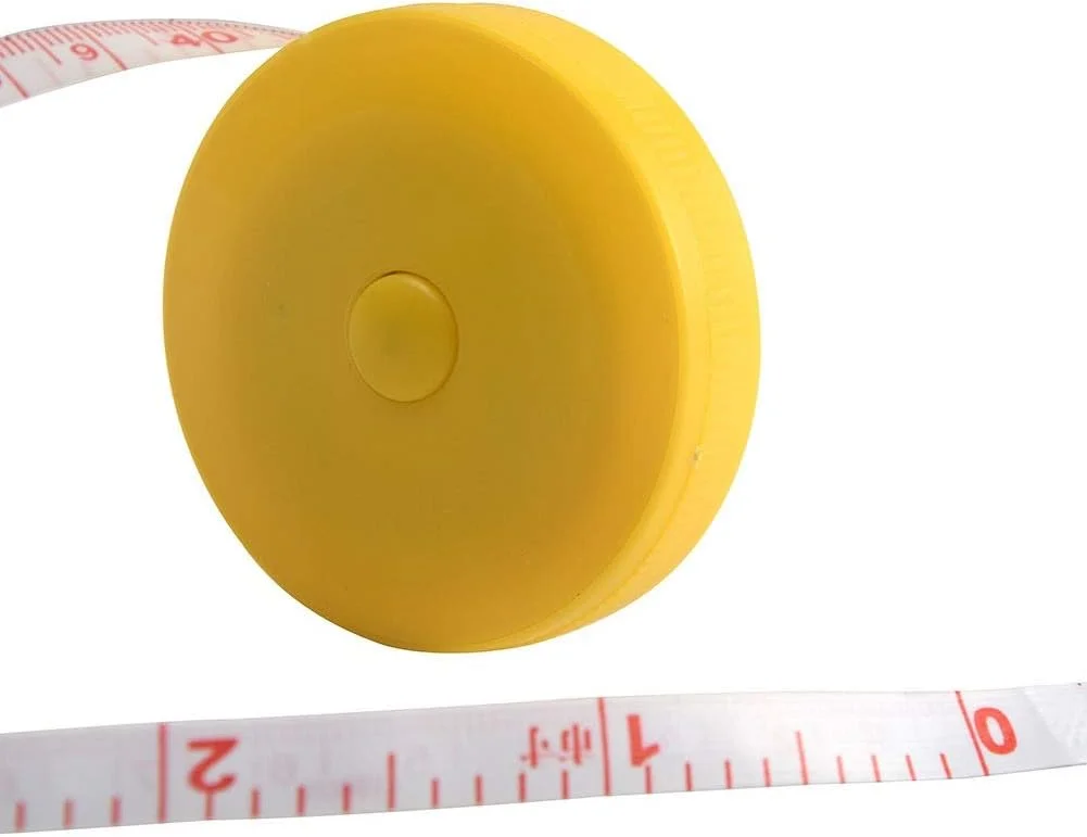 متر خیاطی نواری، خط کش پلاستیکی جمع شونده دکمه فشاری 1.5 متری، ابزار اندازه گیری پارچه خیاطی 6JC83 (رنگ: رنگ تصادفی) متر خیاطی نواری، خط کش پلاستیکی جمع شونده دکمه فشاری 1.5 متری، ابزار اندازه گیری پارچه خیاطی 6JC83 (رنگ: رنگ تصادفی)