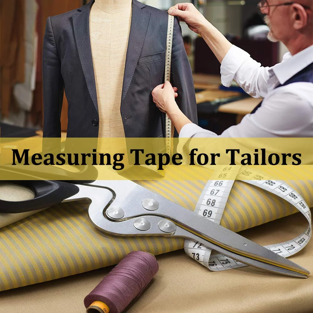 متر خیاطی، 2 عدد متر نرم، متر 150 سانتیمتری برای خیاطی پارچه، متر سانتیمتری و اینچی، انعطافپذیر متر خیاطی، 2 عدد متر نرم، متر 150 سانتیمتری برای خیاطی پارچه، متر سانتیمتری و اینچی، انعطافپذیر