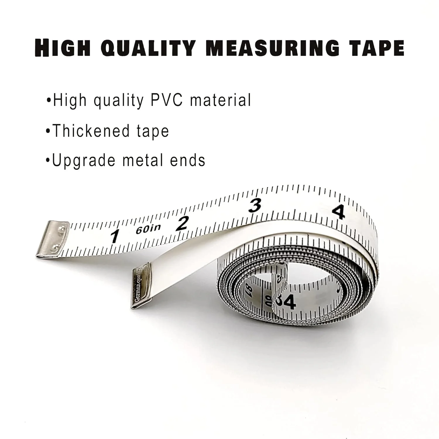 متر خیاطی نرم استامی پلت برای خیاطی، پارچه، کاهش وزن، متر نرم دو طرفه 150 سانتی متری (60 اینچی) (سفید X2) متر خیاطی نرم استامی پلت برای خیاطی، پارچه، کاهش وزن، متر نرم دو طرفه 150 سانتی متری (60 اینچی) (سفید X2)