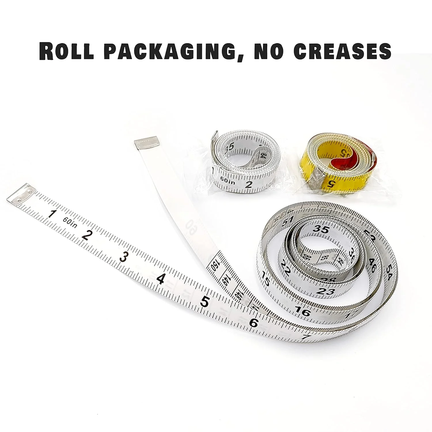 متر خیاطی نرم استامی پلت برای خیاطی، پارچه، کاهش وزن، متر نرم دو طرفه 150 سانتی متری (60 اینچی) (سفید X2) متر خیاطی نرم استامی پلت برای خیاطی، پارچه، کاهش وزن، متر نرم دو طرفه 150 سانتی متری (60 اینچی) (سفید X2)