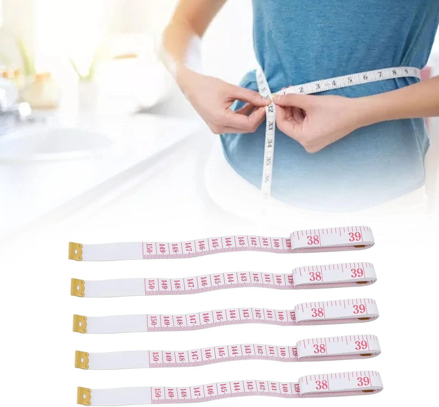 متر خیاطی نرم، متر پارچه ای 150 سانتی متر/60 اینچ برای خیاطی متر خیاطی نرم، متر پارچه ای 150 سانتی متر/60 اینچ برای خیاطی