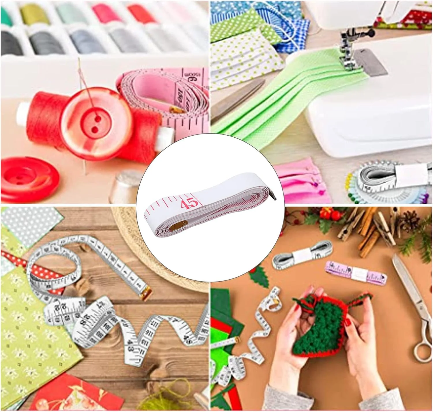 متر خیاطی نرم، متر پارچه ای 150 سانتی متر/60 اینچ برای خیاطی متر خیاطی نرم، متر پارچه ای 150 سانتی متر/60 اینچ برای خیاطی