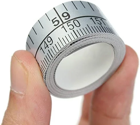 نوار اندازه گیری نقره ای خود چسب، خط کش وینیل، برچسب ماشین خیاطی نوار اندازه گیری نقره ای خود چسب، خط کش وینیل، برچسب ماشین خیاطی