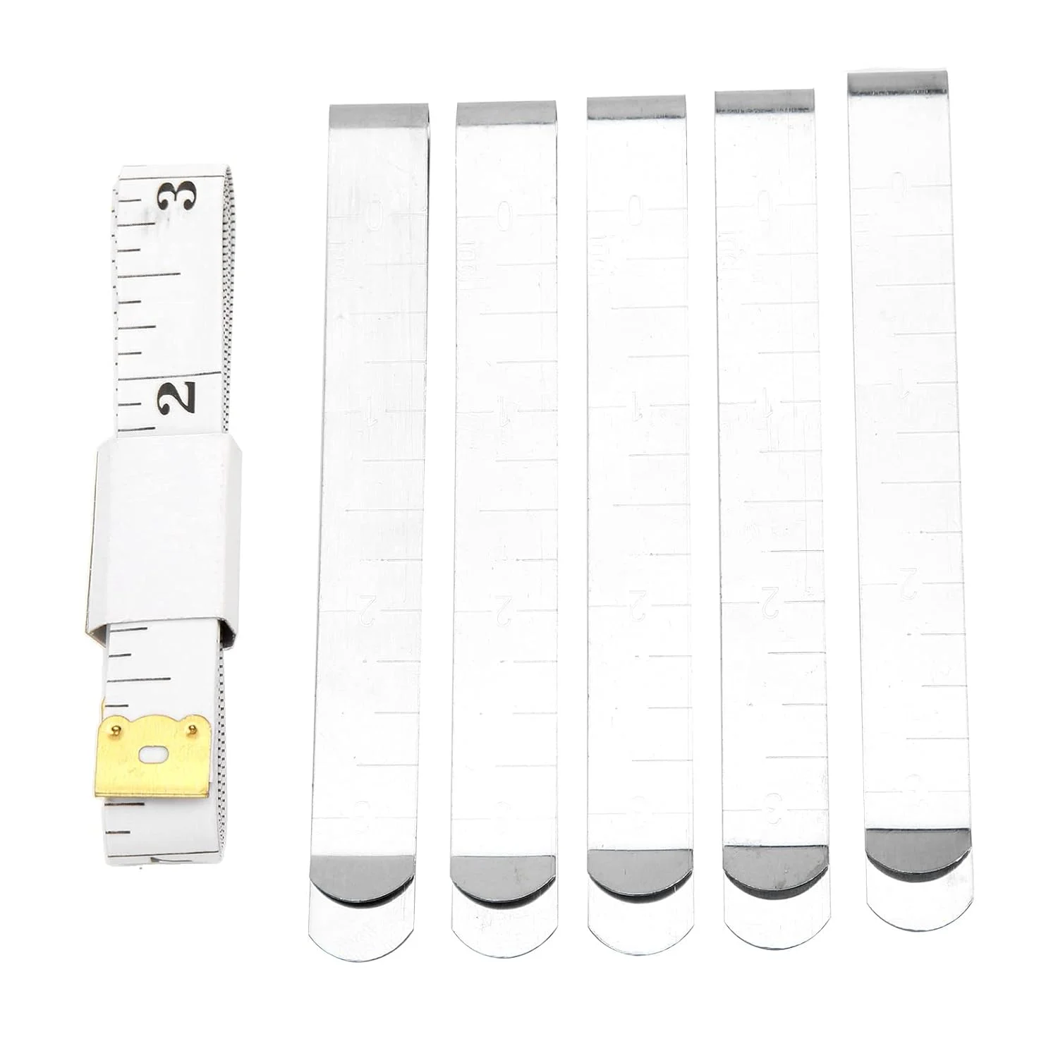 ست انبردست لبه دوزی استیل Shanrya، اندازه گیری دقیق، استفاده آسان، متر نواری نرم، مقیاس ست انبردست لبه دوزی استیل Shanrya، اندازه گیری دقیق، استفاده آسان، متر نواری نرم، مقیاس