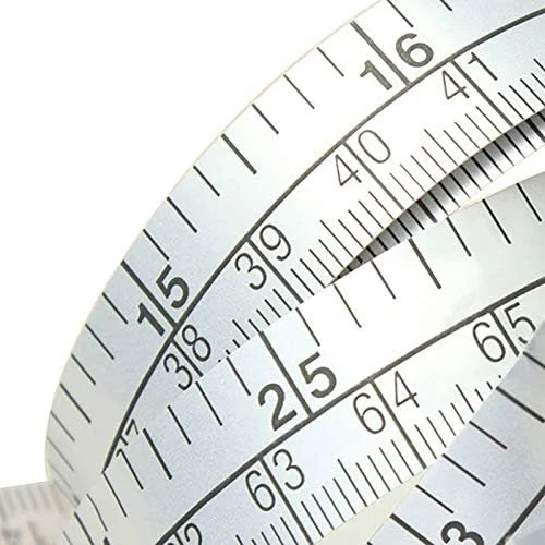 نوار اندازه گیری نقره ای خود چسب، خط کش وینیل، برچسب ماشین خیاطی نوار اندازه گیری نقره ای خود چسب، خط کش وینیل، برچسب ماشین خیاطی