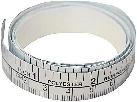 نوار اندازه گیری نقره ای خود چسب، خط کش وینیل، برچسب ماشین خیاطی نوار اندازه گیری نقره ای خود چسب، خط کش وینیل، برچسب ماشین خیاطی