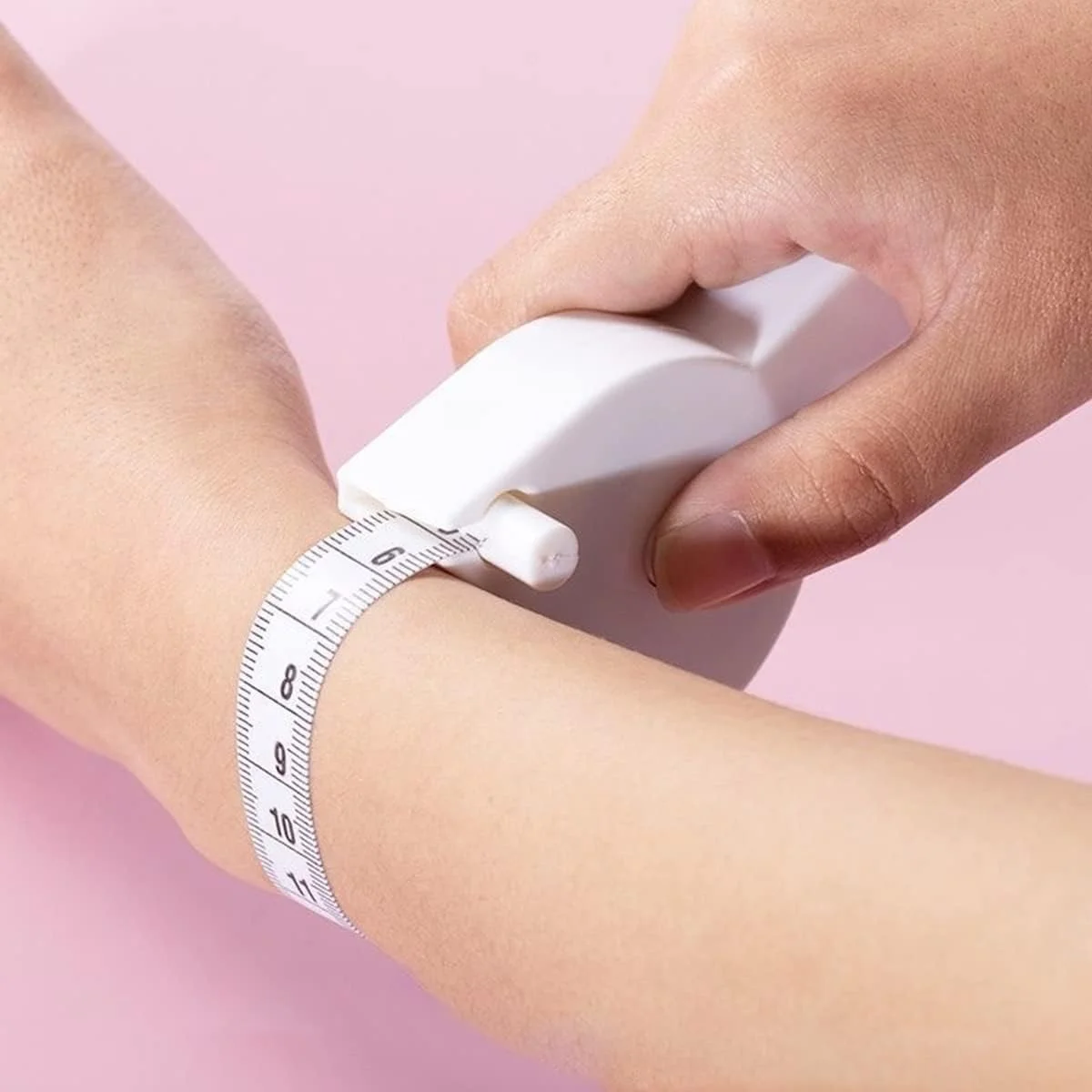 نوار اندازه گیری بدن سیلک روت - نوار اندازه گیری سفید 60 اینچی، نوار اندازه گیری دقیق دور کمر برای کاهش وزن، نوار اندازه گیری بدن تلسکوپی اتوماتیک خیاطی