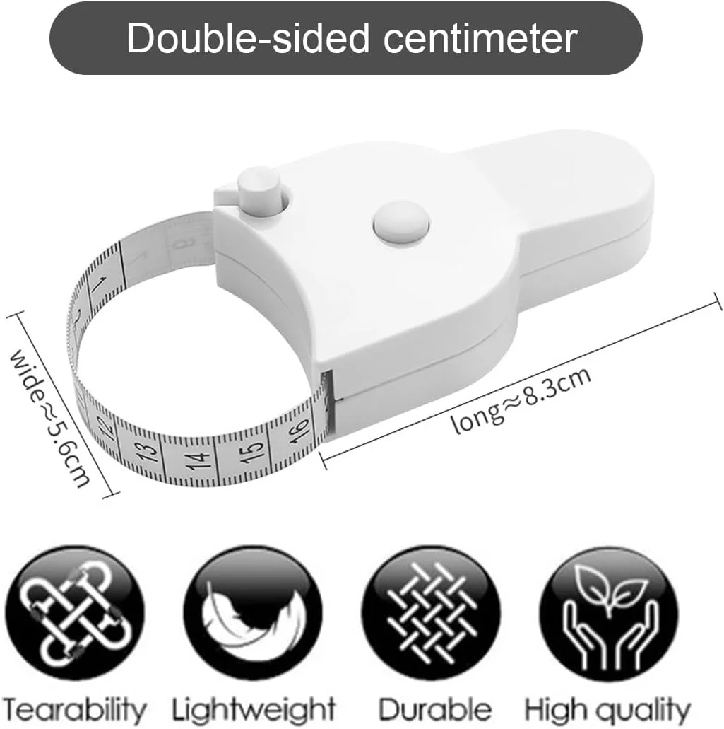 متر خیاطی بدن SGERUFZ 150 سانتی متر سفید بسته 2 عددی