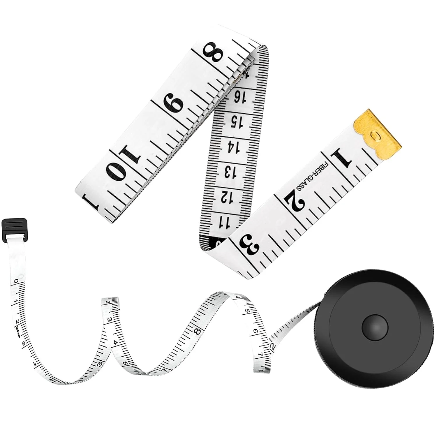 مجموعه 2 عددی متر خیاطی برای اندازه گیری بدن، کاهش وزن، جمع شونده 150 سانتی متری، نرم، سفید و دارای مقیاس دوگانه مجموعه 2 عددی متر خیاطی برای اندازه گیری بدن، کاهش وزن، جمع شونده 150 سانتی متری، نرم، سفید و دارای مقیاس دوگانه