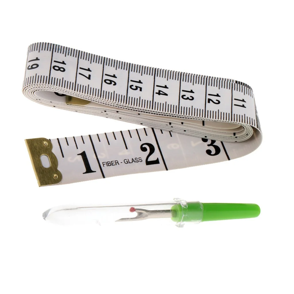 ست خیاطی شامل متر نواری نرم، خط کش خیاطی پارچه، نخ چین و بشکاف، ابزار خیاطی DIY ست خیاطی شامل متر نواری نرم، خط کش خیاطی پارچه، نخ چین و بشکاف، ابزار خیاطی DIY