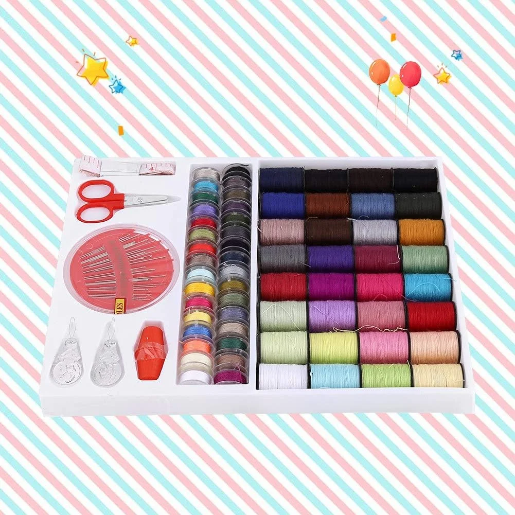 ست خیاطی شامل متر، قیچی، انگشتانه، نخ، سوزن، ابزار کاربردی خانگی ست خیاطی شامل متر، قیچی، انگشتانه، نخ، سوزن، ابزار کاربردی خانگی