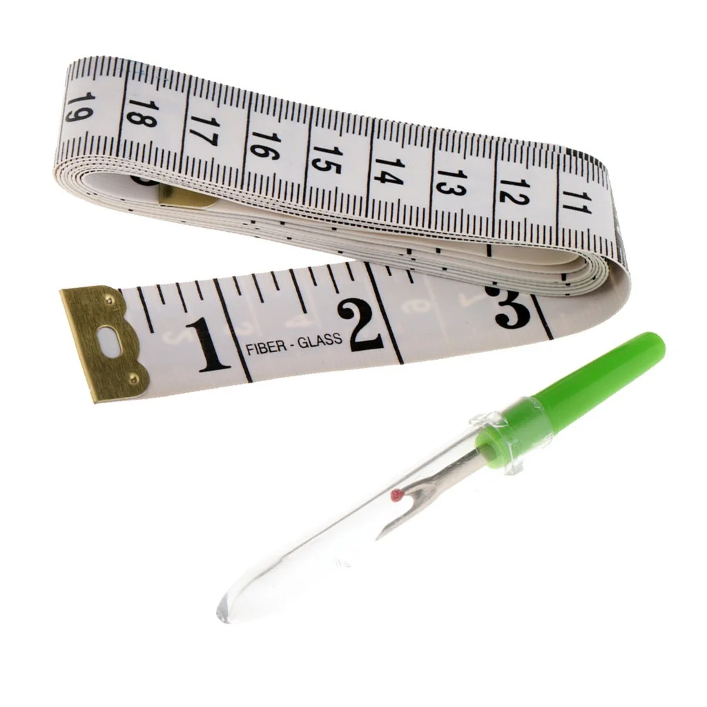 ست خیاطی شامل متر نواری نرم، خط کش خیاطی پارچه، نخ چین و بشکاف، ابزار خیاطی DIY ست خیاطی شامل متر نواری نرم، خط کش خیاطی پارچه، نخ چین و بشکاف، ابزار خیاطی DIY