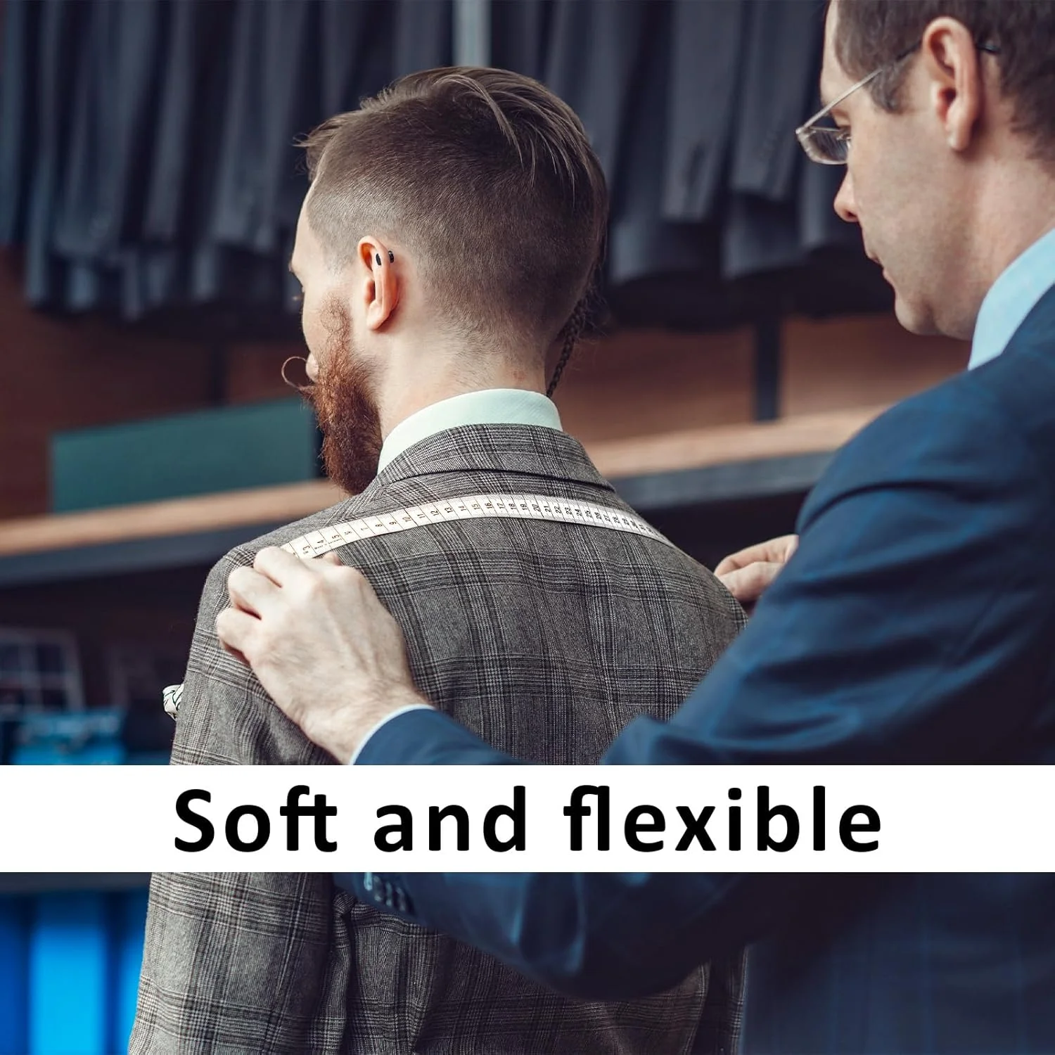 مجموعه 2 عددی متر خیاطی برای اندازه گیری بدن، کاهش وزن، جمع شونده 150 سانتی متری، نرم، سفید و دارای مقیاس دوگانه مجموعه 2 عددی متر خیاطی برای اندازه گیری بدن، کاهش وزن، جمع شونده 150 سانتی متری، نرم، سفید و دارای مقیاس دوگانه