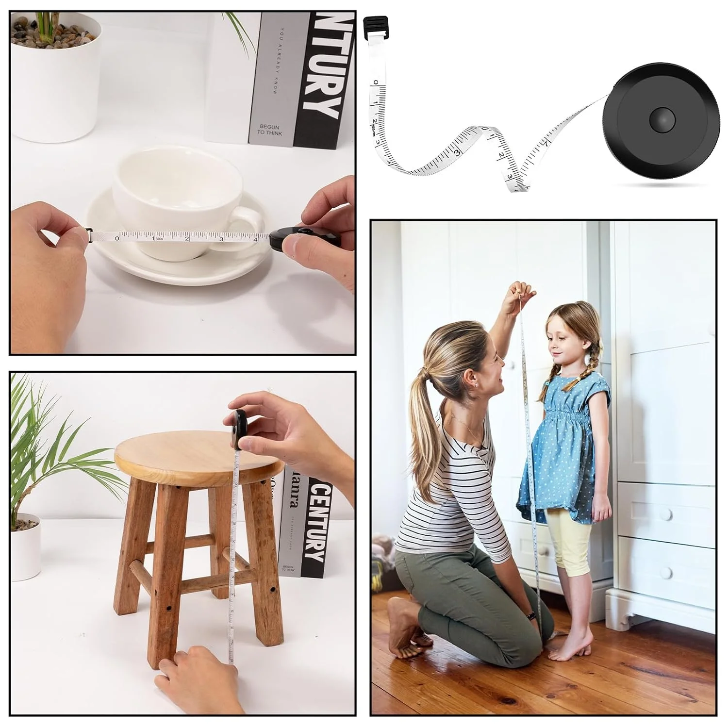 مجموعه 2 عددی متر خیاطی برای اندازه گیری بدن، کاهش وزن، جمع شونده 150 سانتی متری، نرم، سفید و دارای مقیاس دوگانه مجموعه 2 عددی متر خیاطی برای اندازه گیری بدن، کاهش وزن، جمع شونده 150 سانتی متری، نرم، سفید و دارای مقیاس دوگانه