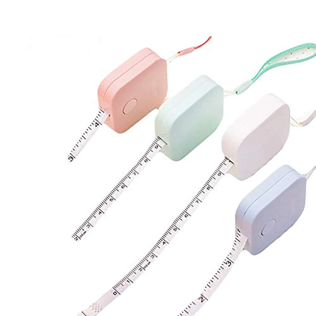 متر خیاطی نرم Scettar بسته 4 عددی، 4 رنگ، 150 سانتی متر/60 اینچ، متر دکمه ای، متر نرم جمع شونده برای اندازه گیری بدن، خط کش پارچه ای دو طرفه خیاطی، مناسب برای افراد در حال رژیم متر خیاطی نرم Scettar بسته 4 عددی، 4 رنگ، 150 سانتی متر/60 اینچ، متر دکمه ای، متر نرم جمع شونده برای اندازه گیری بدن، خط کش پارچه ای دو طرفه خیاطی، مناسب برای افراد در حال رژیم