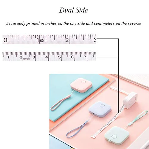 متر خیاطی نرم Scettar بسته 4 عددی، 4 رنگ، 150 سانتی متر/60 اینچ، متر دکمه ای، متر نرم جمع شونده برای اندازه گیری بدن، خط کش پارچه ای دو طرفه خیاطی، مناسب برای افراد در حال رژیم متر خیاطی نرم Scettar بسته 4 عددی، 4 رنگ، 150 سانتی متر/60 اینچ، متر دکمه ای، متر نرم جمع شونده برای اندازه گیری بدن، خط کش پارچه ای دو طرفه خیاطی، مناسب برای افراد در حال رژیم