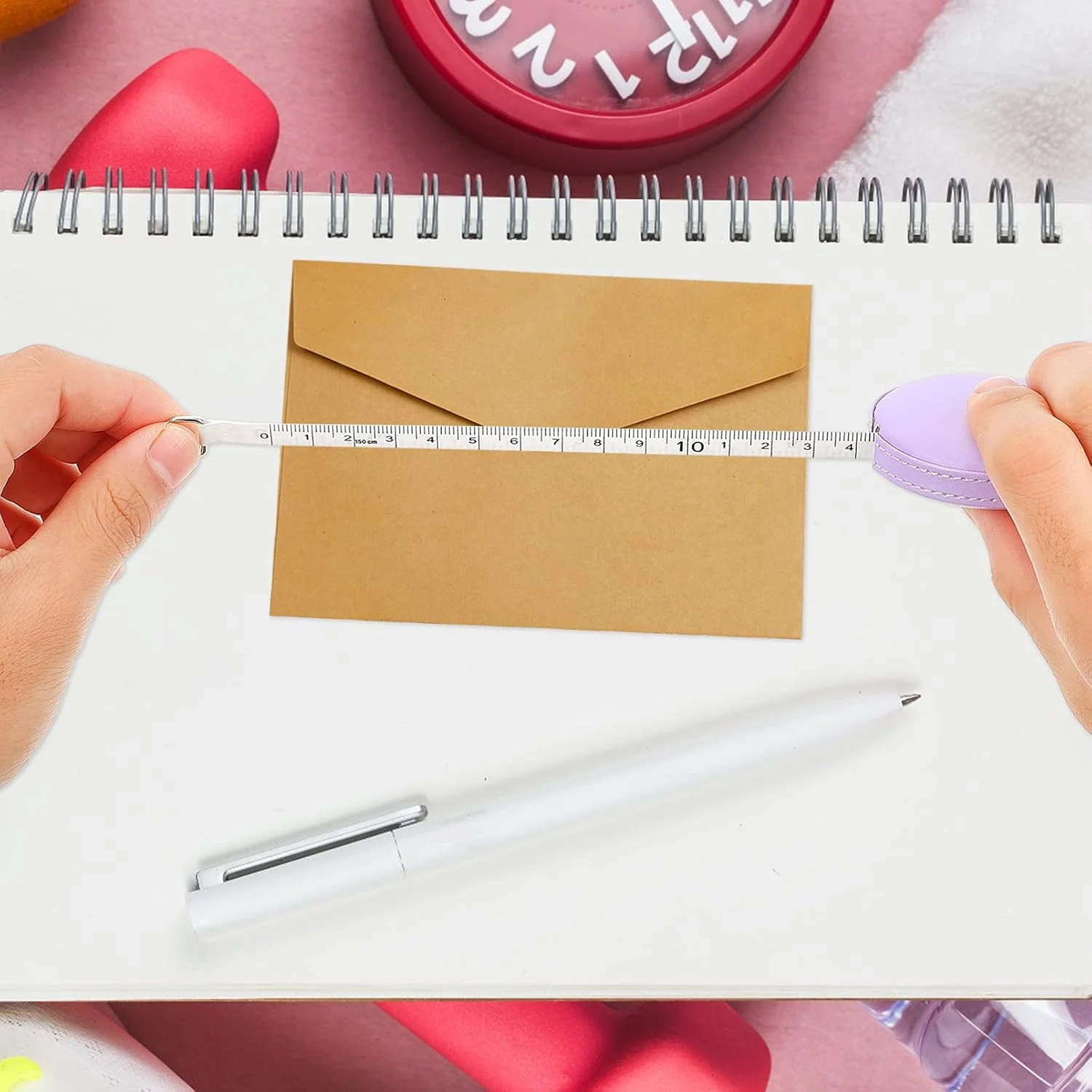 متر خیاطی Scicalife، متر نواری بدنه، متر دکمه ای، متر چرمی PU، مترهای جمع شونده برای خیاطی، خط کش پارچه ای، متر نواری جمع شونده متر خیاطی Scicalife، متر نواری بدنه، متر دکمه ای، متر چرمی PU، مترهای جمع شونده برای خیاطی، خط کش پارچه ای، متر نواری جمع شونده