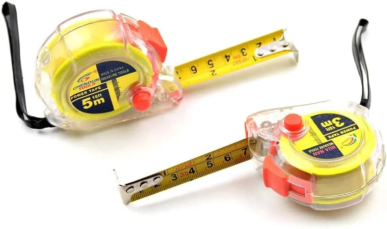 متر نواری جمع شونده 3 متری/ 5 متری، متر کشویی قابل حمل، متر خیاطی کوچک پارچه ای، ابزار اندازه گیری متریک، متر نواری 6JC83 (سایز: 3 متر)