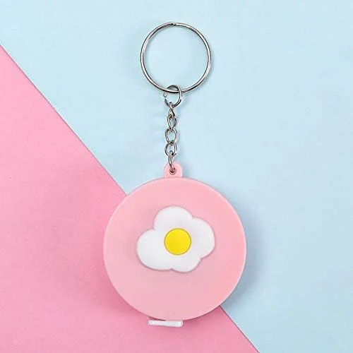 متر نواری جمع شونده 150 سانتی متری / 60 اینچی، متر نواری رولی قابل حمل، مینی جاکلیدی، متر نرم، لوازم کمپینگ، ابزار اندازه گیری خیاطی 6JC83 (رنگ: D، سایز: 1.5M)