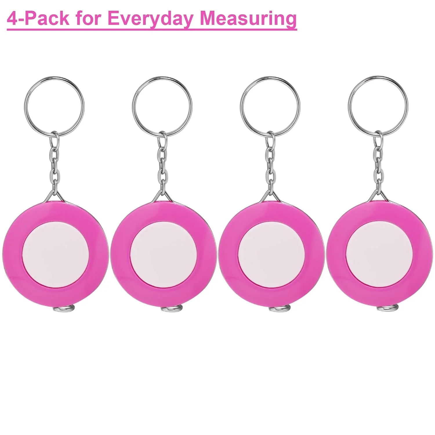 بسته 4 عددی متر نواری جمع شونده بدنه، متر اندازه گیری 1.5 متری/60 اینچی برای اندازه گیری های بدن، مترهای پارچه ای جمع شونده با جاکلیدی، قرمز بسته 4 عددی متر نواری جمع شونده بدنه، متر اندازه گیری 1.5 متری/60 اینچی برای اندازه گیری های بدن، مترهای پارچه ای جمع شونده با جاکلیدی، قرمز