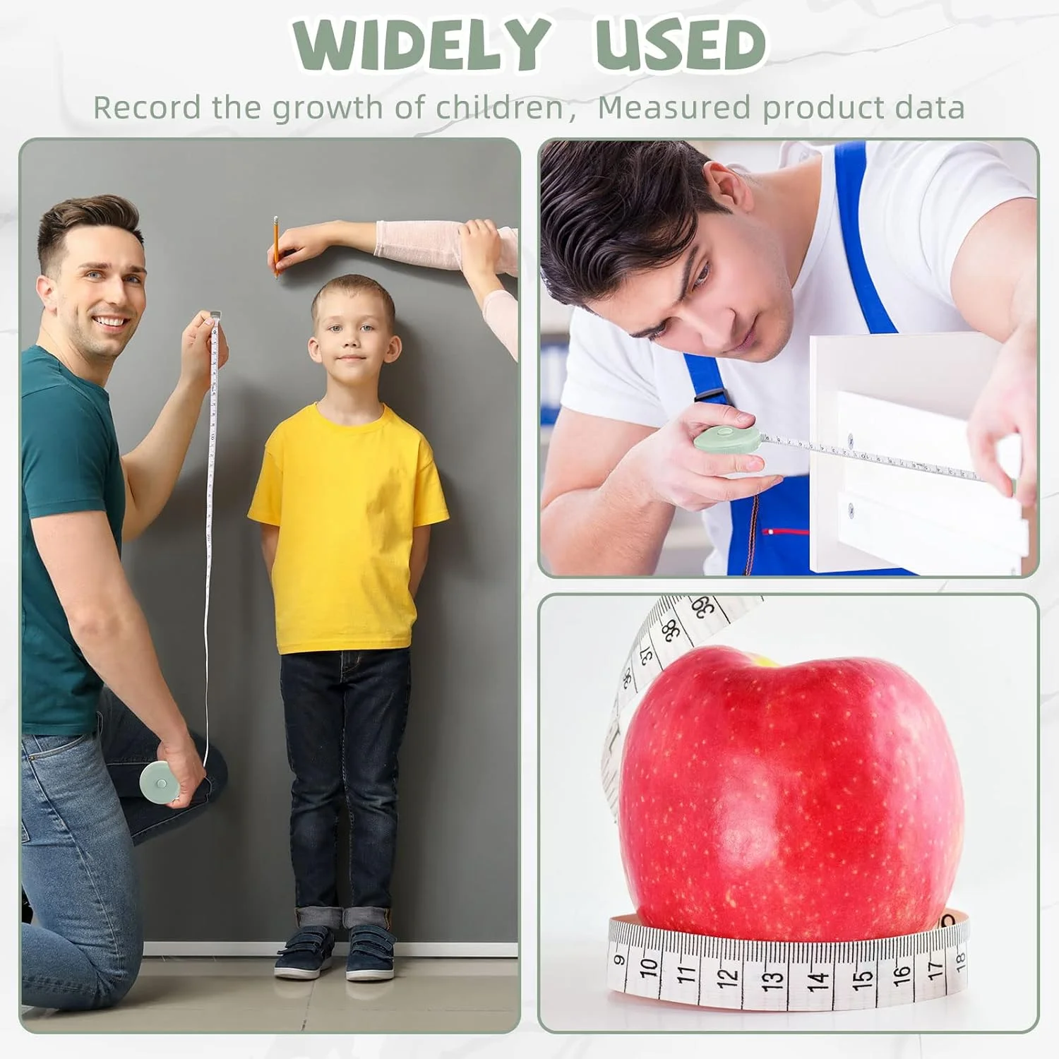 100 عدد متر نواری 150 سانتی متری جمع شونده، متر خیاطی نرم کوچک، متر پارچه ای مینی، متر پارچه ای انعطاف پذیر جیبی، متر دیجیتال برای بدن (سبز، آبی، صورتی) 100 عدد متر نواری 150 سانتی متری جمع شونده، متر خیاطی نرم کوچک، متر پارچه ای مینی، متر پارچه ای انعطاف پذیر جیبی، متر دیجیتال برای بدن (سبز، آبی، صورتی)