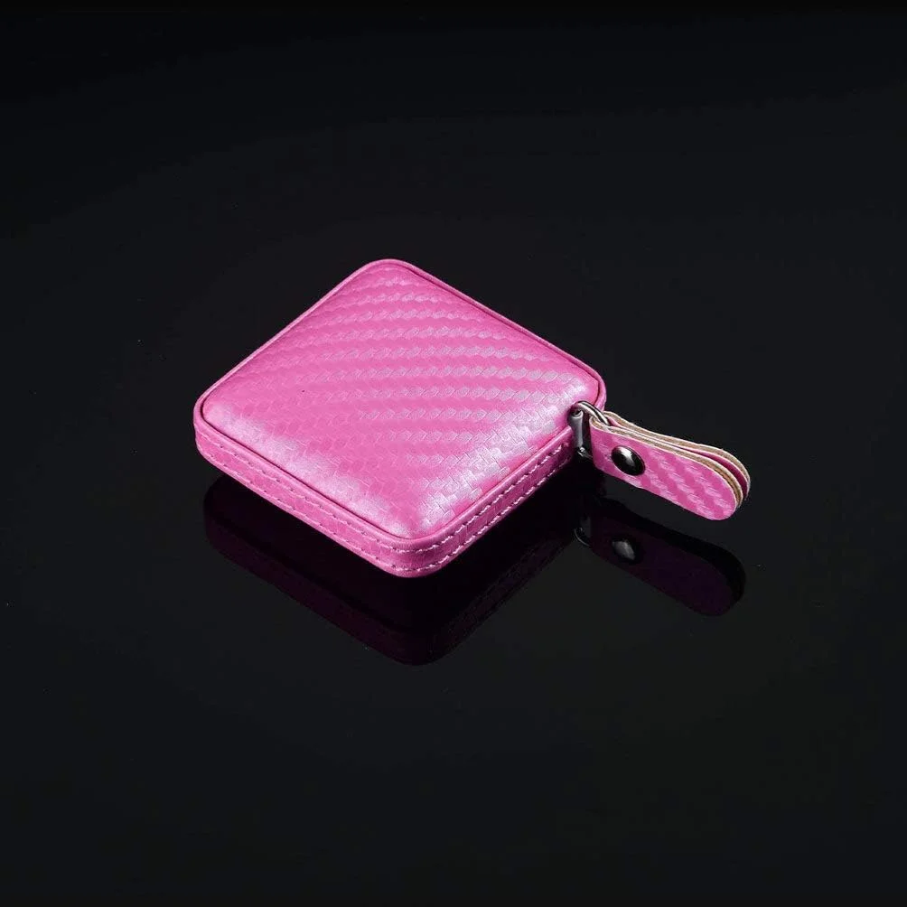 متر خیاطی جمع شونده با روکش چرمی PU، 1 متری / 40 اینچی، نوار اندازه گیری نرم برای خیاطی، دوخت، صنایع دستی، ابزار اندازه گیری پارچه - صورتی متر خیاطی جمع شونده با روکش چرمی PU، 1 متری / 40 اینچی، نوار اندازه گیری نرم برای خیاطی، دوخت، صنایع دستی، ابزار اندازه گیری پارچه - صورتی