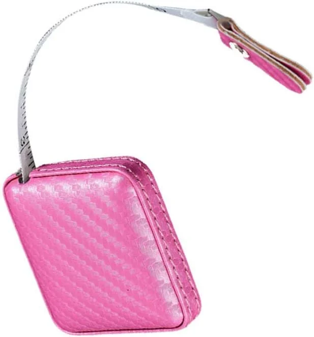 متر خیاطی جمع شونده با روکش چرمی PU، 1 متری / 40 اینچی، نوار اندازه گیری نرم برای خیاطی، دوخت، صنایع دستی، ابزار اندازه گیری پارچه - صورتی متر خیاطی جمع شونده با روکش چرمی PU، 1 متری / 40 اینچی، نوار اندازه گیری نرم برای خیاطی، دوخت، صنایع دستی، ابزار اندازه گیری پارچه - صورتی