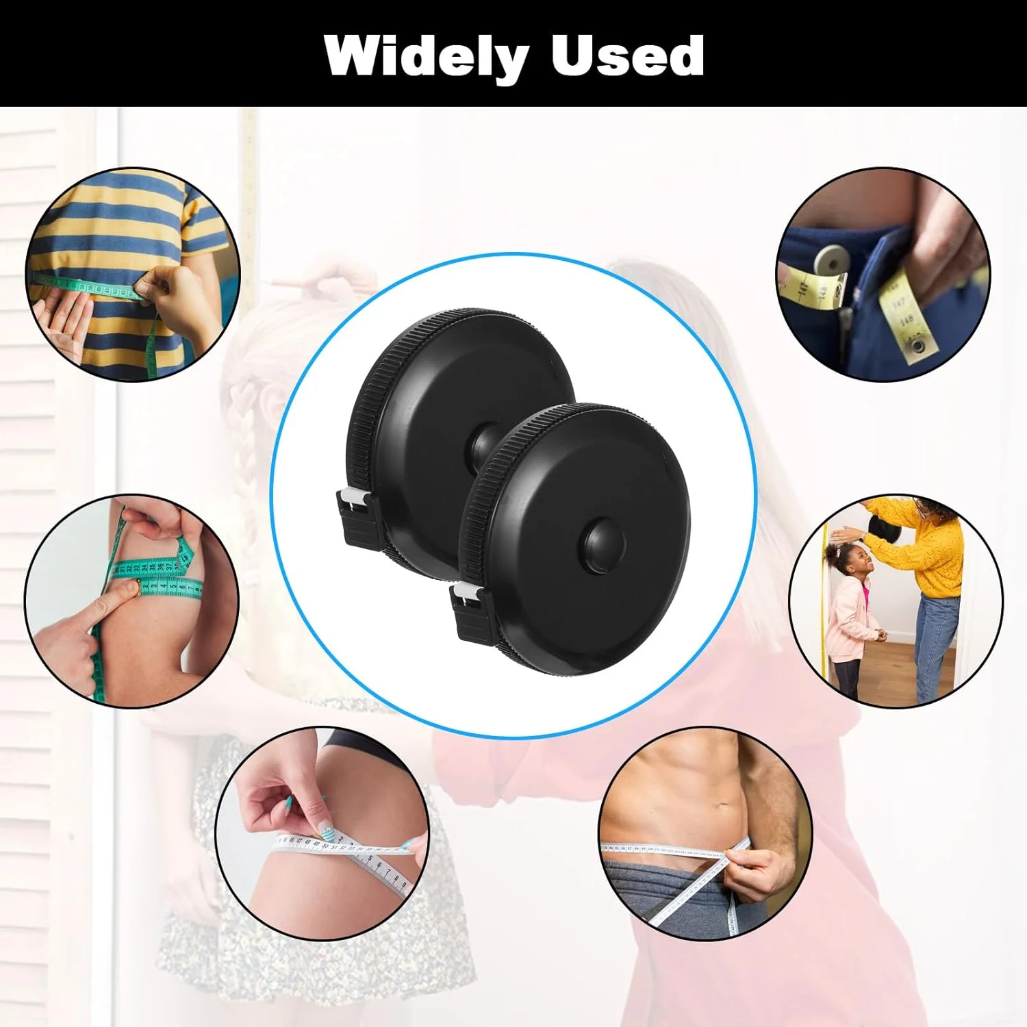 بسته 30 عددی متر خیاطی جمع شونده، متر نواری نرم پارچه ای برای اندازه گیری بدن، خط کش های دو طرفه برای خیاطی، بافندگی، صنایع دستی، اندازه گیری کاهش وزن (مشکی) بسته 30 عددی متر خیاطی جمع شونده، متر نواری نرم پارچه ای برای اندازه گیری بدن، خط کش های دو طرفه برای خیاطی، بافندگی، صنایع دستی، اندازه گیری کاهش وزن (مشکی)