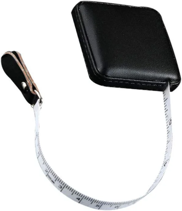 متر خیاطی جمع شونده با روکش چرمی PU، 1 متری / 40 اینچی، نوار اندازه گیری نرم برای خیاطی، دوخت، صنایع دستی، ابزار اندازه گیری پارچه - مشکی متر خیاطی جمع شونده با روکش چرمی PU، 1 متری / 40 اینچی، نوار اندازه گیری نرم برای خیاطی، دوخت، صنایع دستی، ابزار اندازه گیری پارچه - مشکی