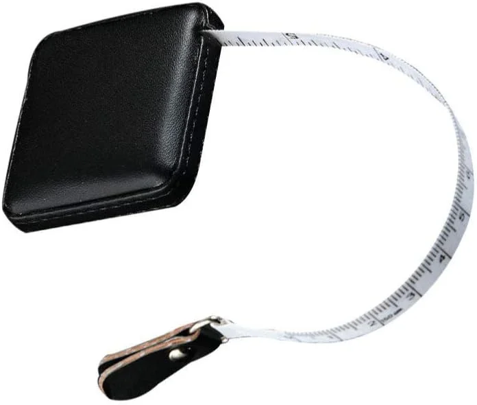 متر خیاطی جمع شونده با روکش چرمی PU، 1 متری / 40 اینچی، نوار اندازه گیری نرم برای خیاطی، دوخت، صنایع دستی، ابزار اندازه گیری پارچه - مشکی متر خیاطی جمع شونده با روکش چرمی PU، 1 متری / 40 اینچی، نوار اندازه گیری نرم برای خیاطی، دوخت، صنایع دستی، ابزار اندازه گیری پارچه - مشکی