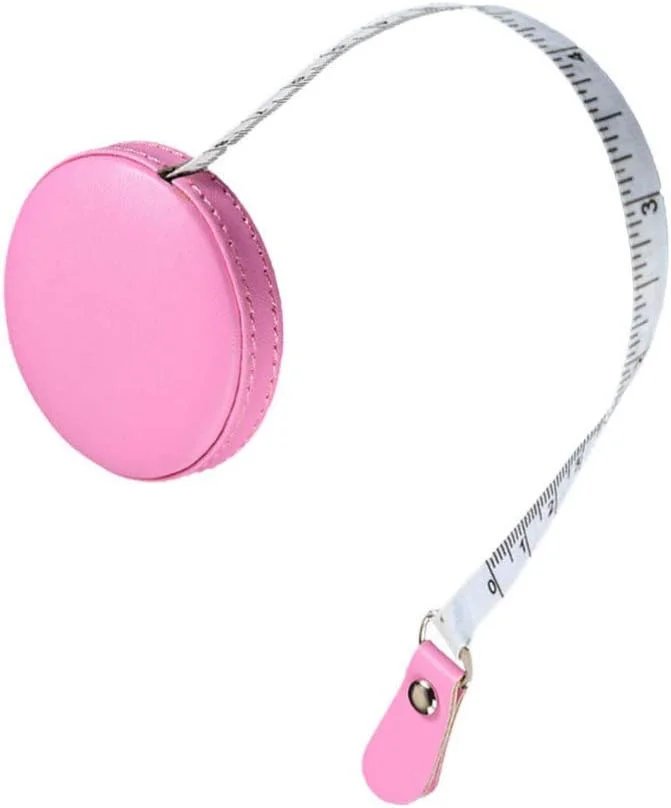 متر نواری جمع شونده با قاب چرمی گرد 1 متری، متر اندازه گیری نرم جیبی برای خیاطی، پارچه، خیاطی، صنایع دستی، صورتی متر نواری جمع شونده با قاب چرمی گرد 1 متری، متر اندازه گیری نرم جیبی برای خیاطی، پارچه، خیاطی، صنایع دستی، صورتی