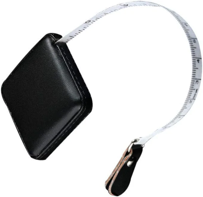 متر خیاطی جمع شونده با روکش چرمی PU، 1 متری / 40 اینچی، نوار اندازه گیری نرم برای خیاطی، دوخت، صنایع دستی، ابزار اندازه گیری پارچه - مشکی متر خیاطی جمع شونده با روکش چرمی PU، 1 متری / 40 اینچی، نوار اندازه گیری نرم برای خیاطی، دوخت، صنایع دستی، ابزار اندازه گیری پارچه - مشکی