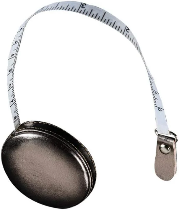 متر نواری جمع شونده با قاب چرمی گرد 1 متری، متر اندازه گیری نرم جیبی برای خیاطی، پارچه، خیاطی نقره ای متر نواری جمع شونده با قاب چرمی گرد 1 متری، متر اندازه گیری نرم جیبی برای خیاطی، پارچه، خیاطی نقره ای