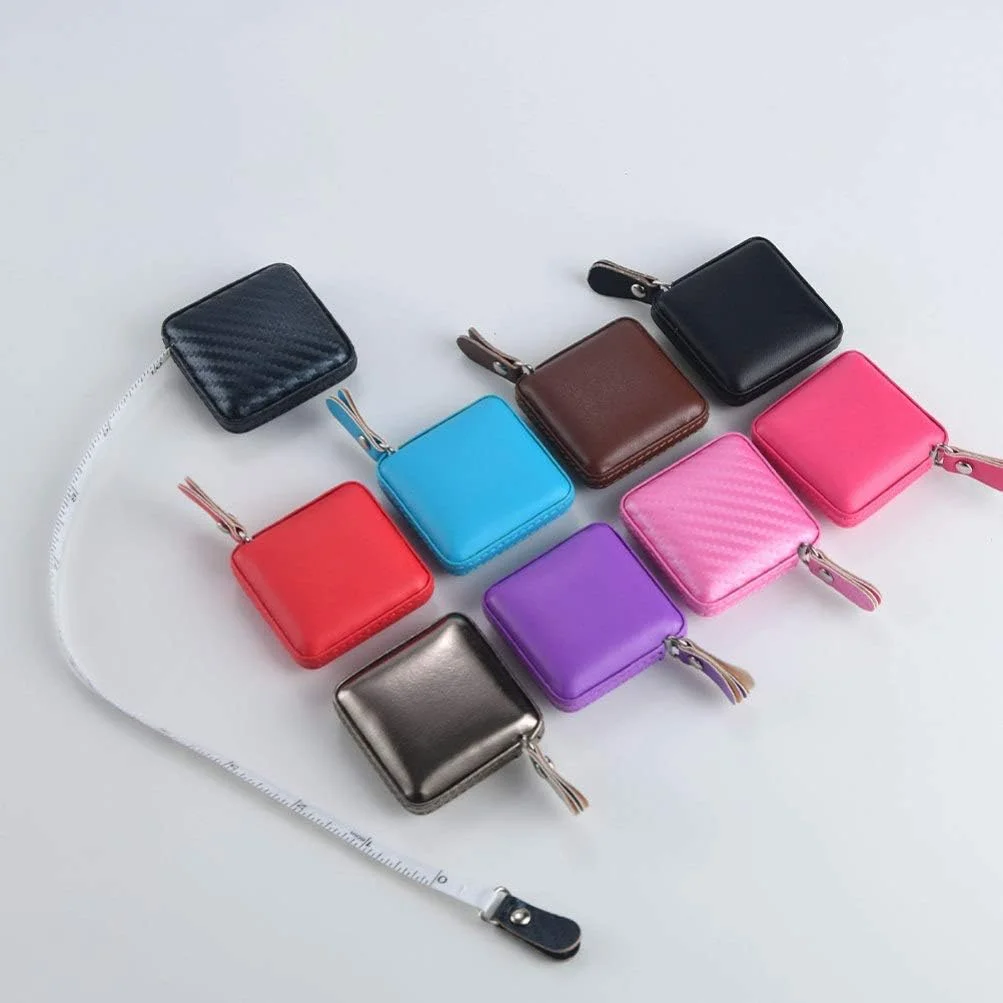 متر خیاطی جمع شونده با روکش چرمی PU، 1 متری / 40 اینچی، نوار اندازه گیری نرم برای خیاطی، دوخت، صنایع دستی، ابزار اندازه گیری پارچه - مشکی متر خیاطی جمع شونده با روکش چرمی PU، 1 متری / 40 اینچی، نوار اندازه گیری نرم برای خیاطی، دوخت، صنایع دستی، ابزار اندازه گیری پارچه - مشکی