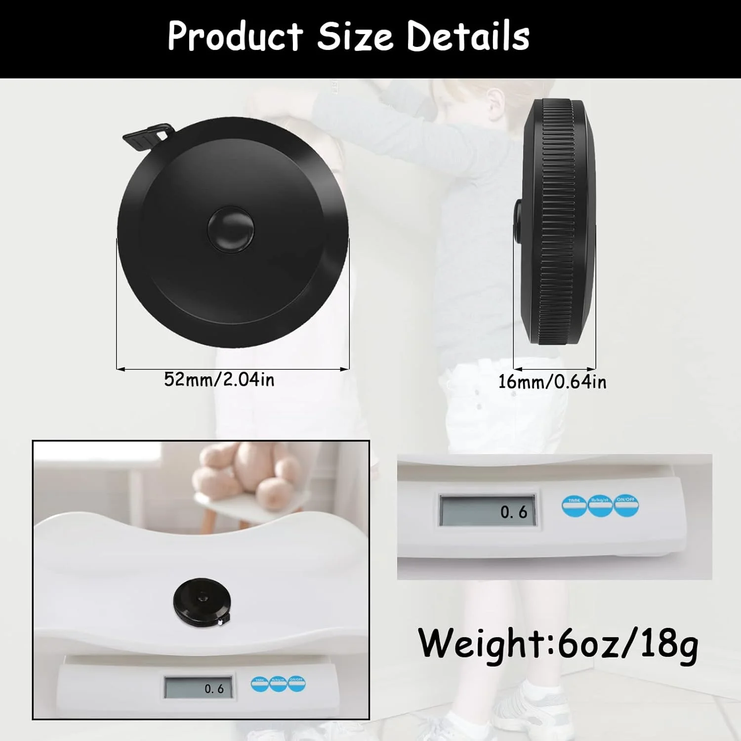 متر خیاطی بدن Retainbre، بسته 30 عددی متر نواری جمع شونده نرم برای خیاطی، پارچه، بافندگی، اندازه گیری کاهش وزن، مشکی، متر خیاطی دو طرفه متر خیاطی بدن Retainbre، بسته 30 عددی متر نواری جمع شونده نرم برای خیاطی، پارچه، بافندگی، اندازه گیری کاهش وزن، مشکی، متر خیاطی دو طرفه