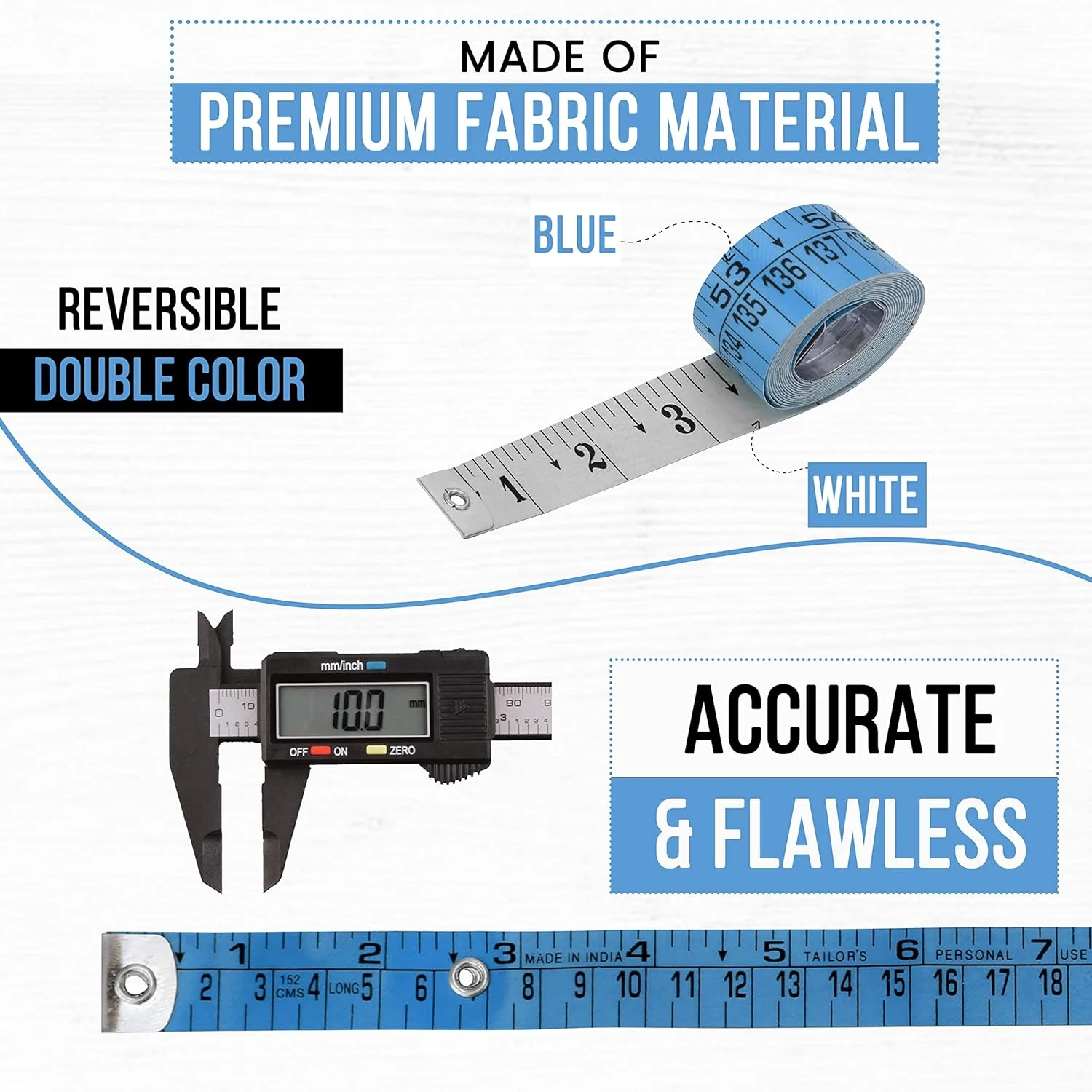 متر خیاطی راجسی، متر اندازه گیری بدن، متر پارچه ای نرم برای خیاطی، پارچه و کاهش وزن، اندازه گیری پزشکی بدن، پرستاری، صنایع دستی 150 سانتی متر / 60 اینچ متر خیاطی راجسی، متر اندازه گیری بدن، متر پارچه ای نرم برای خیاطی، پارچه و کاهش وزن، اندازه گیری پزشکی بدن، پرستاری، صنایع دستی 150 سانتی متر / 60 اینچ