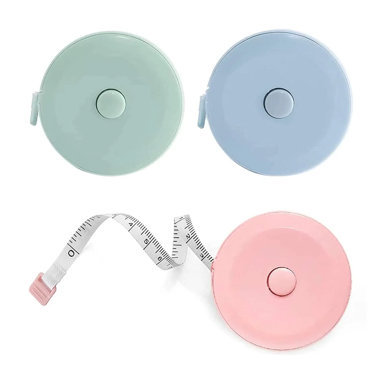 متر خیاطی پارچه ای جمع شونده ممتاز - مینی متر 200 سانتی متری، نوار اندازه گیری نرم خیاطی برای اندازه گیری بدن، جمع و جور و خوانا (رنگ های مختلف) متر خیاطی پارچه ای جمع شونده ممتاز - مینی متر 200 سانتی متری، نوار اندازه گیری نرم خیاطی برای اندازه گیری بدن، جمع و جور و خوانا (رنگ های مختلف)