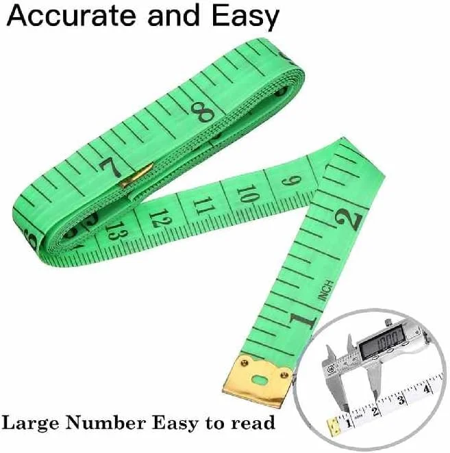 متر خیاطی نرم پورتال AE، متر اندازه گیری بدن، مناسب برای تناسب اندام و خیاطی سفارشی، مناسب برای اندازه گیری دور سینه خانواده تا 150 سانتی متر، بسته 1 عددی