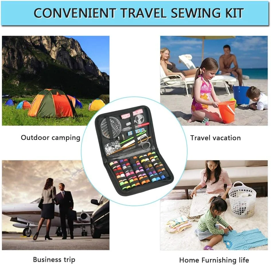 ست خیاطی مسافرتی، کیت تعمیر خیاطی شامل 88 لوازم خیاطی ممتاز و نخ های 40 رنگ برای بزرگسالان، مبتدیان، کودکان، ست خیاطی DIY با قیچی، انگشتانه، نخ، سوزن خیاطی، متر و غیره ست خیاطی مسافرتی، کیت تعمیر خیاطی شامل 88 لوازم خیاطی ممتاز و نخ های 40 رنگ برای بزرگسالان، مبتدیان، کودکان، ست خیاطی DIY با قیچی، انگشتانه، نخ، سوزن خیاطی، متر و غیره