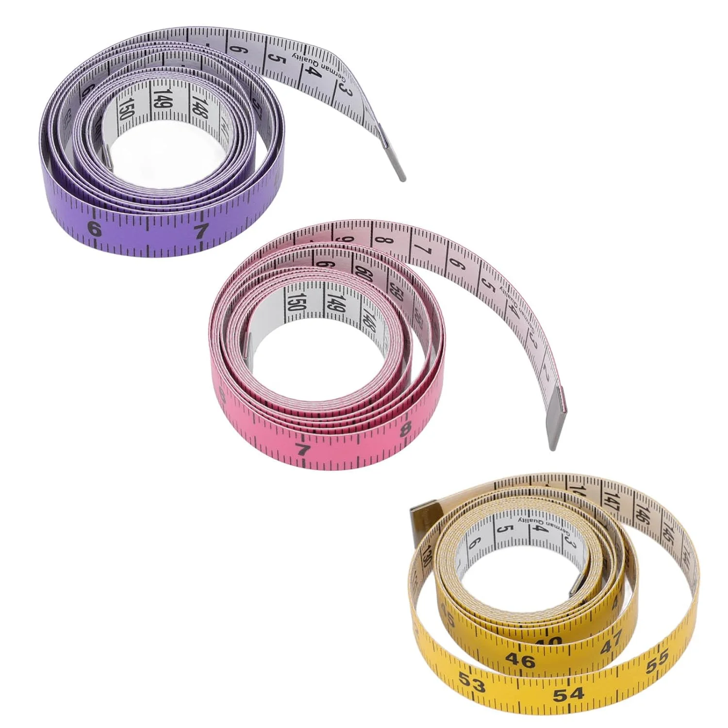 نوار اندازه گیری بدن رنگارنگ PESUMA، 150 سانتی متر، 60 اینچ، مقاوم در برابر پارگی، مناسب برای خیاطی و اندازه گیری بدن - نوار اندازه گیری بدن رنگارنگ، نوار اندازه گیری پارچه ای نرم برای بدن، 5 عددی نوار اندازه گیری بدن رنگارنگ PESUMA، 150 سانتی متر، 60 اینچ، مقاوم در برابر پارگی، مناسب برای خیاطی و اندازه گیری بدن - نوار اندازه گیری بدن رنگارنگ، نوار اندازه گیری پارچه ای نرم برای بدن، 5 عددی