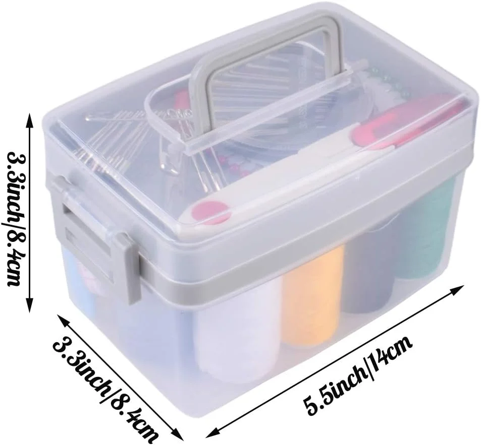 ست لوازم خیاطی ممتاز - لوازم خیاطی قابل حمل برای مسافران مبتدی و تعمیرات اضطراری لباس، لوازم جانبی صنایع دستی DIY با نخ، قیچی، سوزن، متر نواری و سایر لوازم جانبی ست لوازم خیاطی ممتاز - لوازم خیاطی قابل حمل برای مسافران مبتدی و تعمیرات اضطراری لباس، لوازم جانبی صنایع دستی DIY با نخ، قیچی، سوزن، متر نواری و سایر لوازم جانبی