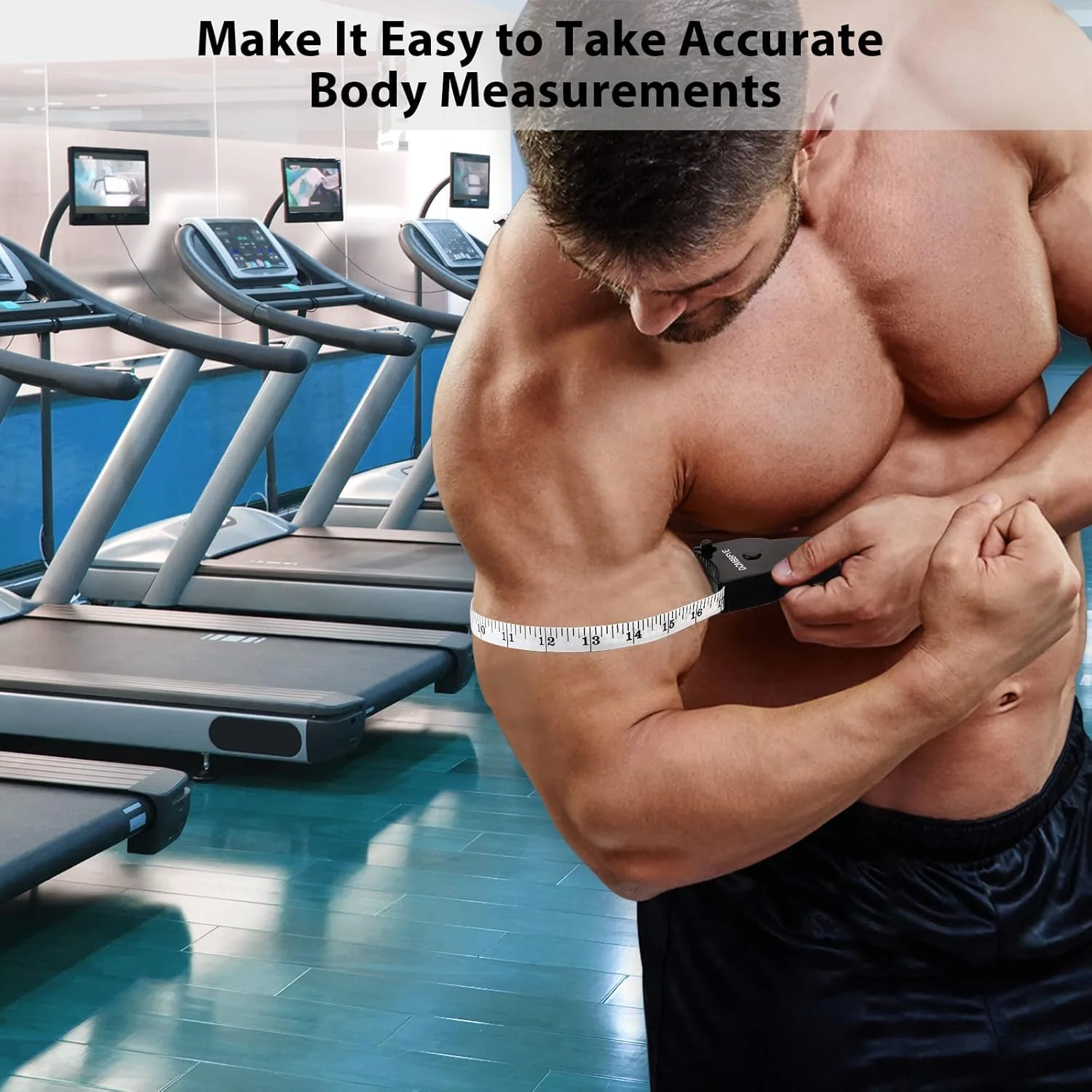 متر نواری بدن 5 عددی برای اندازه گیری وزن، دکمه فشاری جمع شونده و مقیاس دوگانه، متر نواری برای اندازه گیری سایز بدن، پارچه نرم کوچک خیاطی، 150 سانتی متر / 60 اینچ