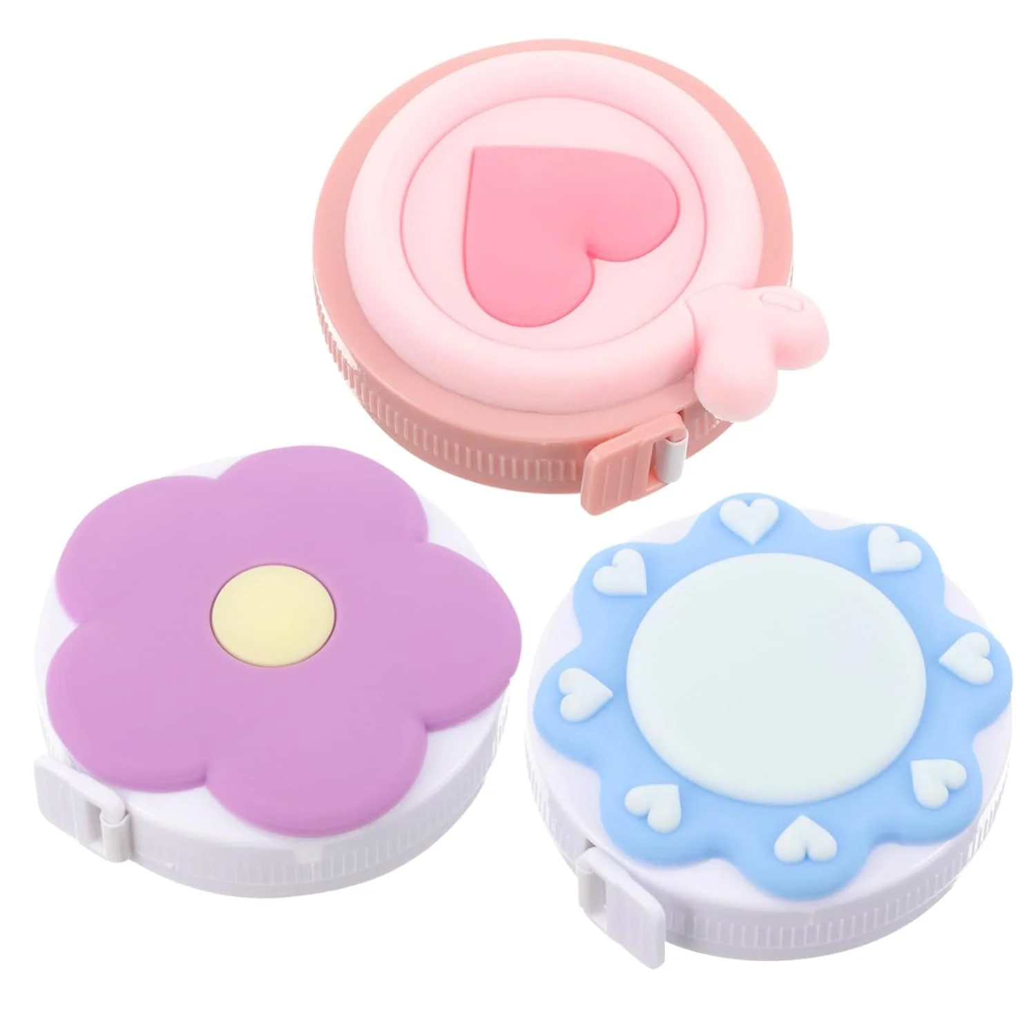 ست 3 عددی متر نواری جمع شونده - مترهای اندازه گیری بدن با رنگ های متنوع، ابزار اندازه گیری خیاطی قابل حمل برای پارچه، خانه، دفتر و مدرسه (مقیاس دوگانه با خوانایی آسان) ست 3 عددی متر نواری جمع شونده - مترهای اندازه گیری بدن با رنگ های متنوع، ابزار اندازه گیری خیاطی قابل حمل برای پارچه، خانه، دفتر و مدرسه (مقیاس دوگانه با خوانایی آسان)