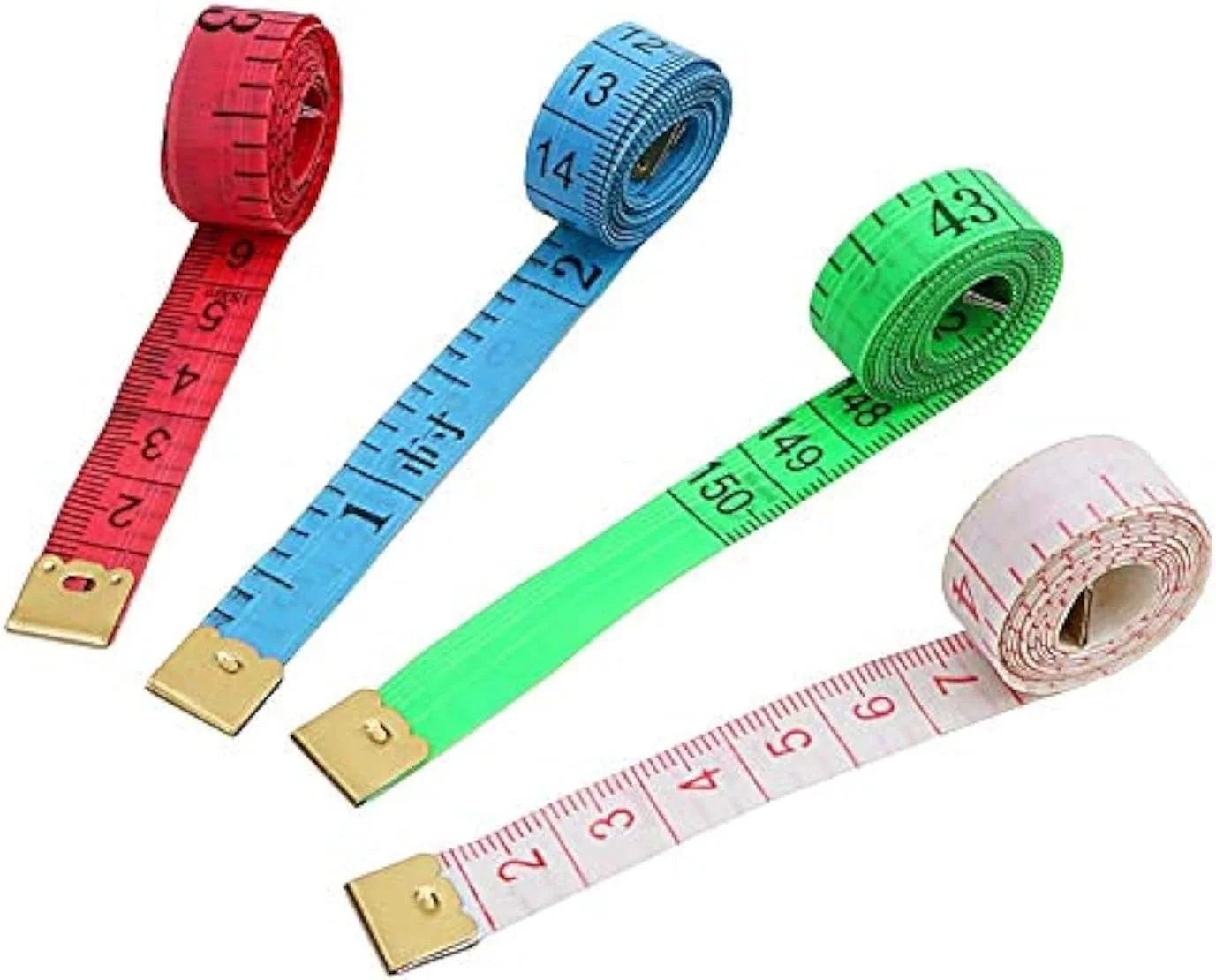بسته 4 عددی متر خیاطی 150 سانتی متری OFIXO، ابزار اندازه گیری، خیاطی، متر نواری قابل حمل
