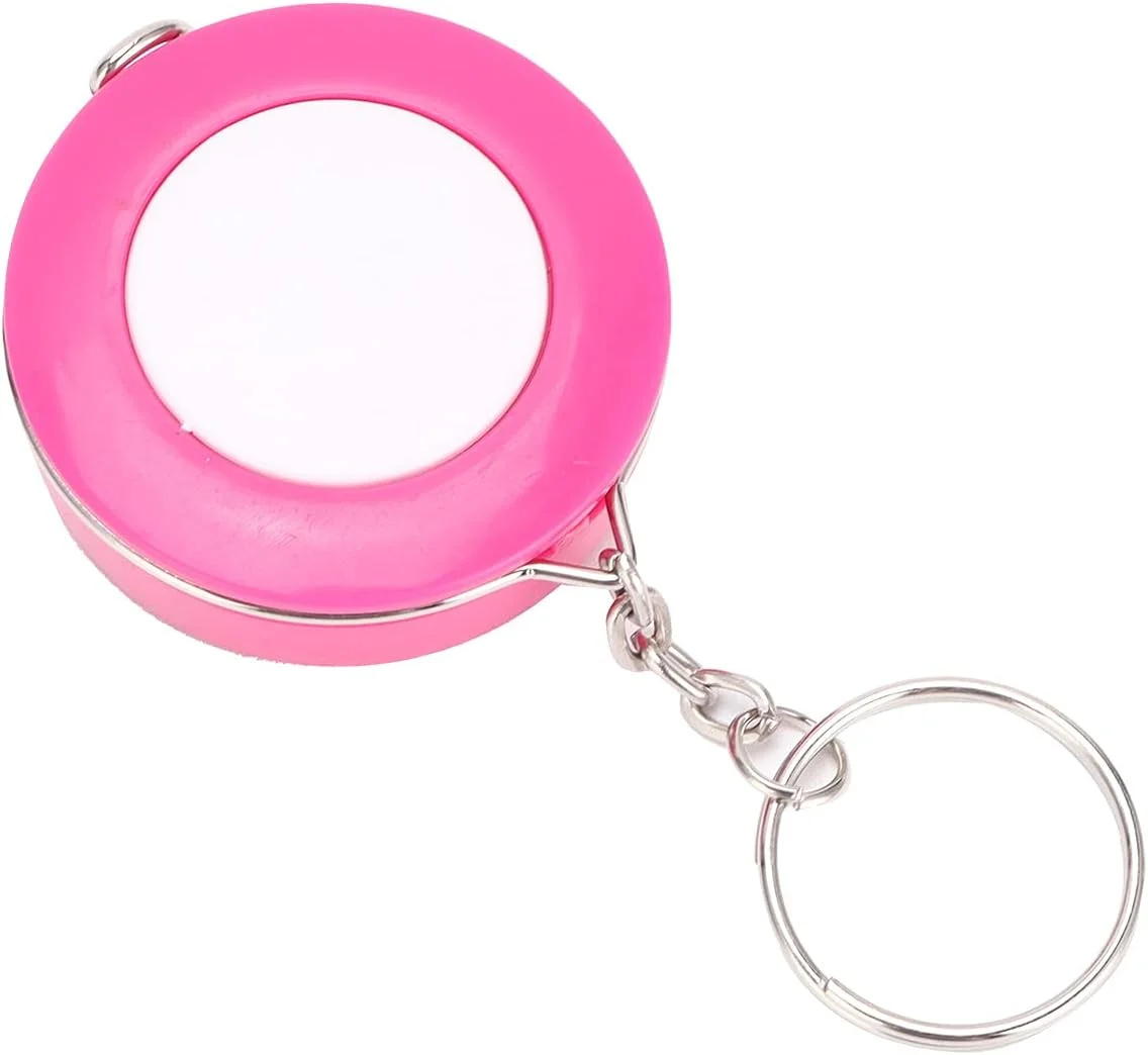 متر خیاطی سوزنی، متر اندازه گیری بدن، متر نواری جمع شونده سبک وزن برای اندازه گیری بدن برای خیاطی پارچه (رز قرمز)